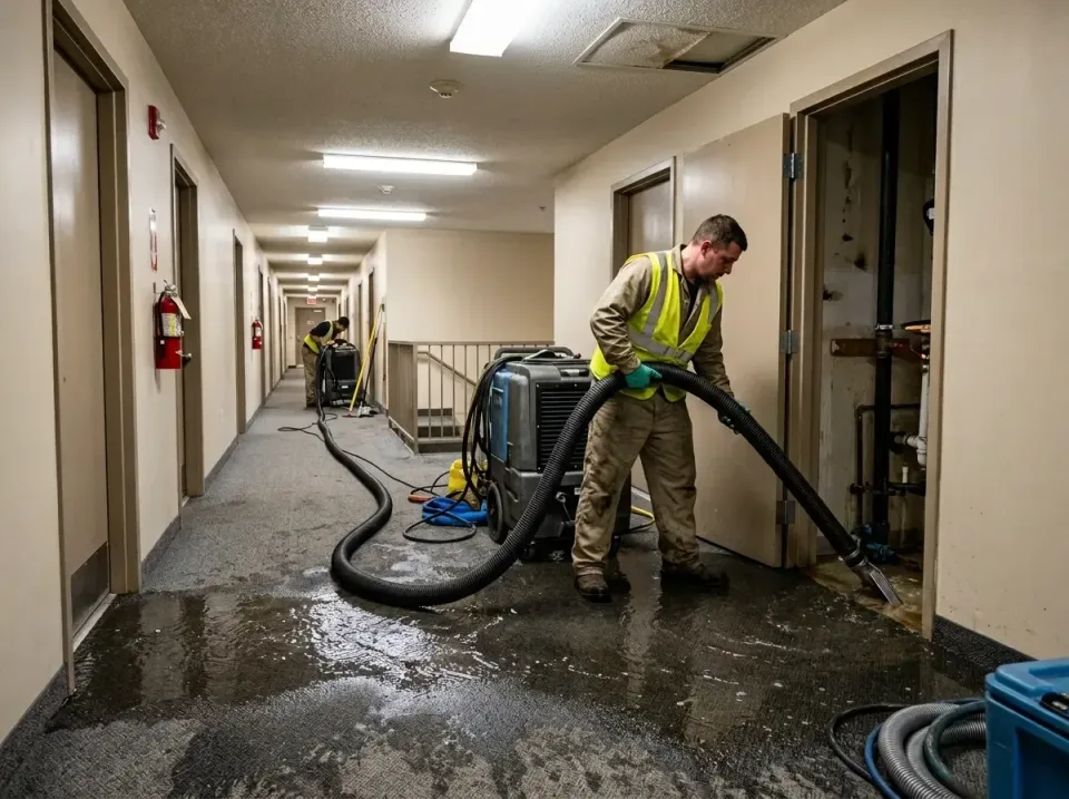 multi-unit-apartment-hallway-f-005 — frequently asked questions, Emergency Burst Pipe Water Extraction & Removal in Santa Mo…